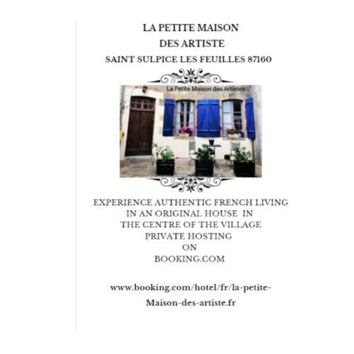 הוילה Saint-Sulpice-les-Feuilles La Petite Maison Des Artiste מראה חיצוני תמונה